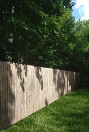 6' High Stockade Wood Privacy Fence 1