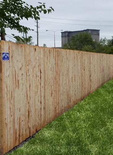 6' High Stockade Wood Privacy Fence 2