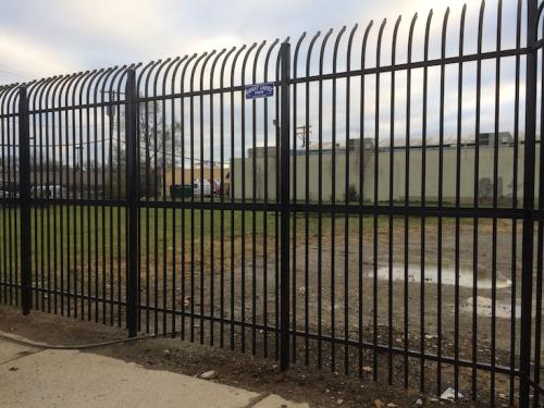 Ameristar Custom Stacked Invinicible Style Black Steel Picket Fence