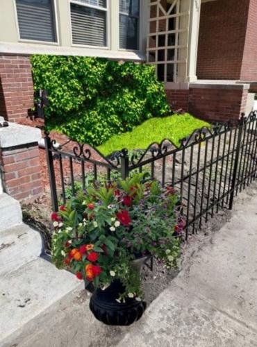 Black Decorative Picket Fence With Sprials