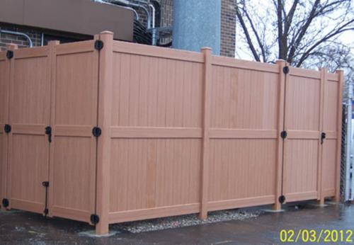 Bufftech Certagrain Chesterfield Style Vinyl Privacy Enclosure 1