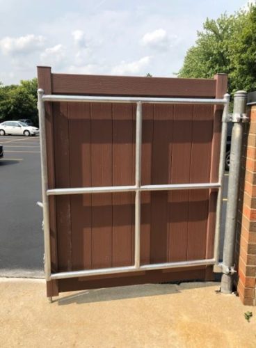 Bufftech Certagrain Dumpster Gate - Interior View