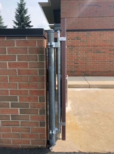 Bufftech Certagrain Dumpster Gate On Existing Posts 2