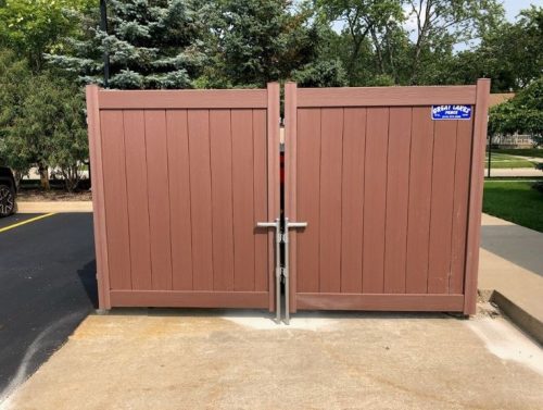 Bufftech Certagrain Dumpster Gates - Exterior View
