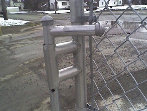 Commercial Drop Bar With Hole For Padlock