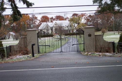 Custom Residential Wrought Iron Estate Gate With Operators