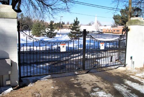 Custom Wrought Iron Estate Gate With Operator