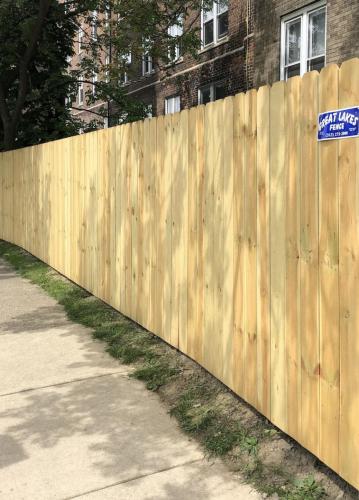 Solid Board Dogear Premium Treated Pine Wood Privacy Fence 1